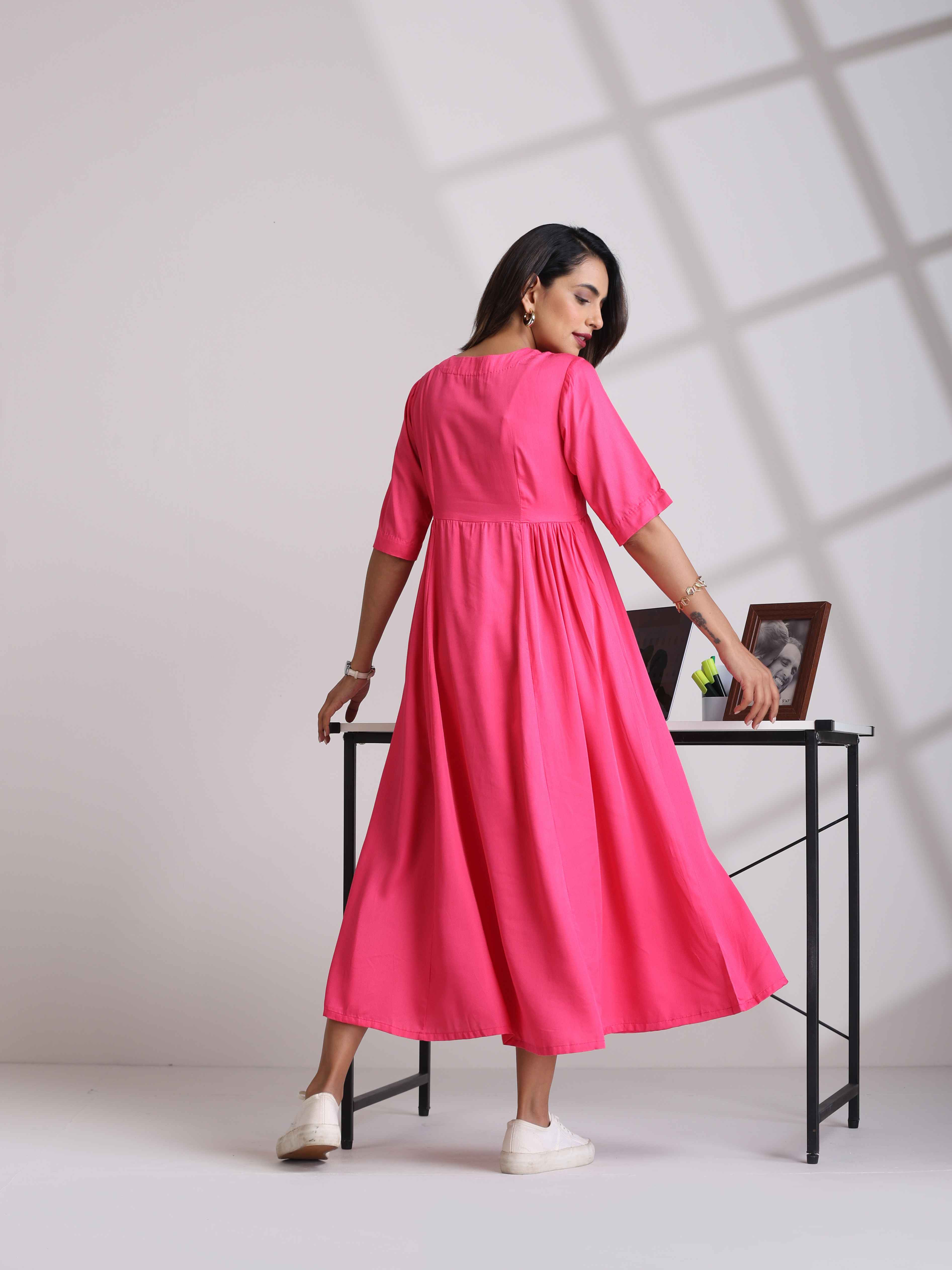 trueBrowns Modal Pink Dress
