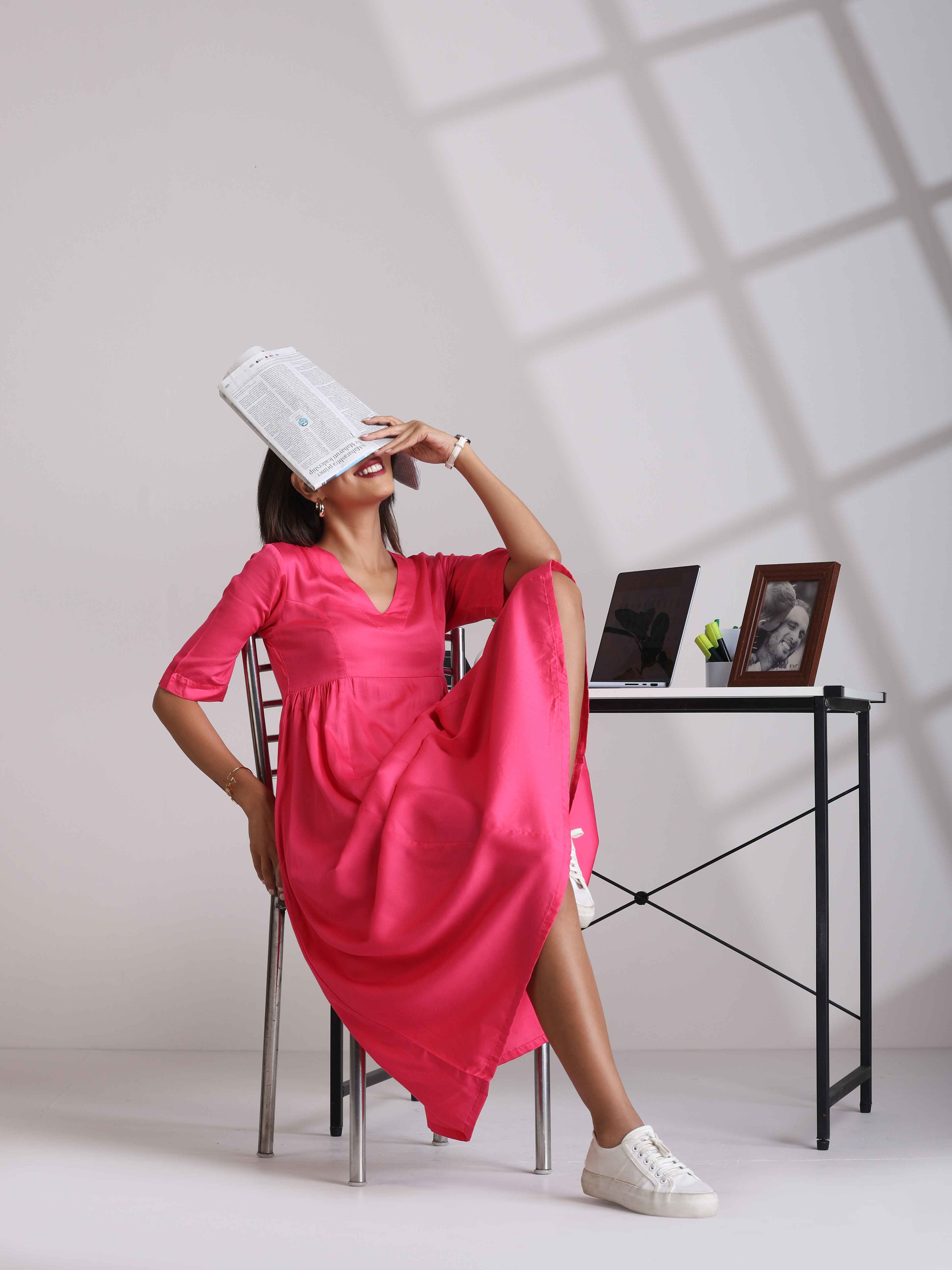 trueBrowns Modal Pink Dress