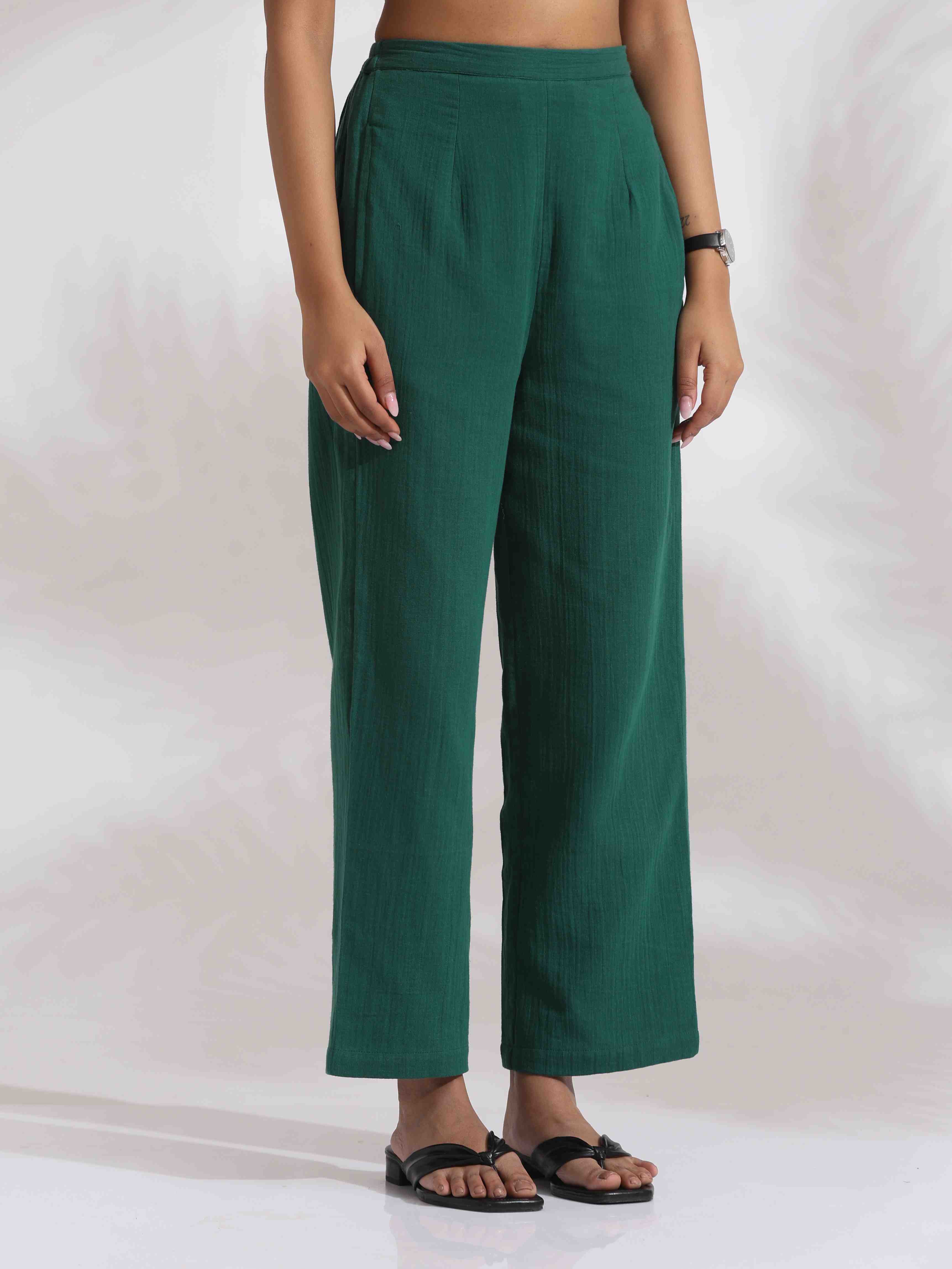 trueBrowns Green Cotton Co-ord Set