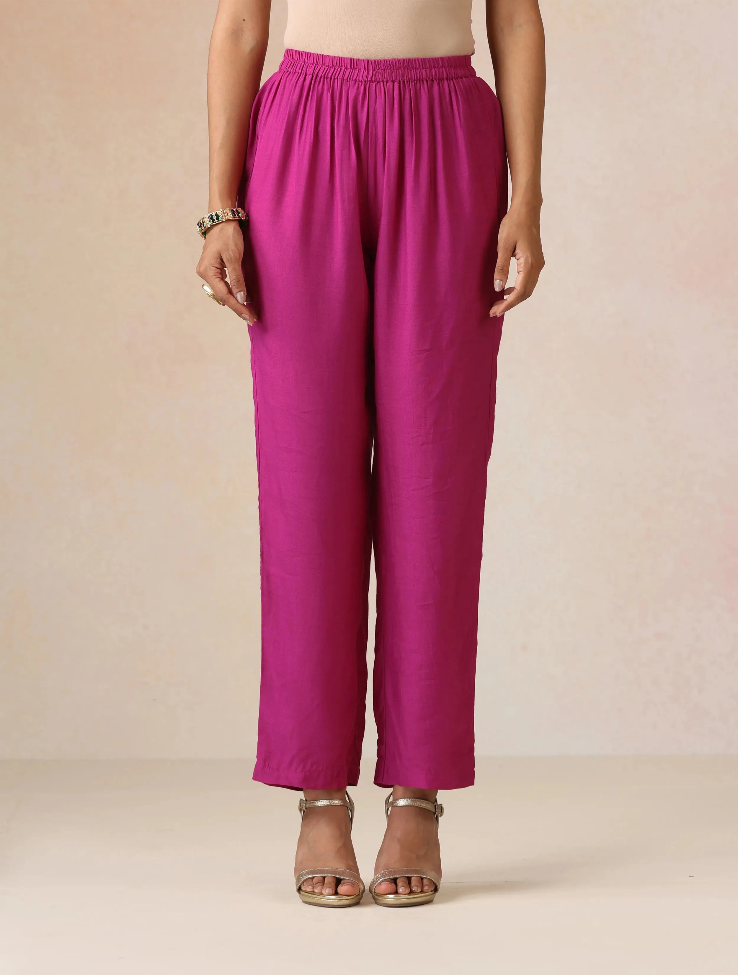 trueBrowns Grey Rose-Gold Foil Print Angrakha Kurta Set