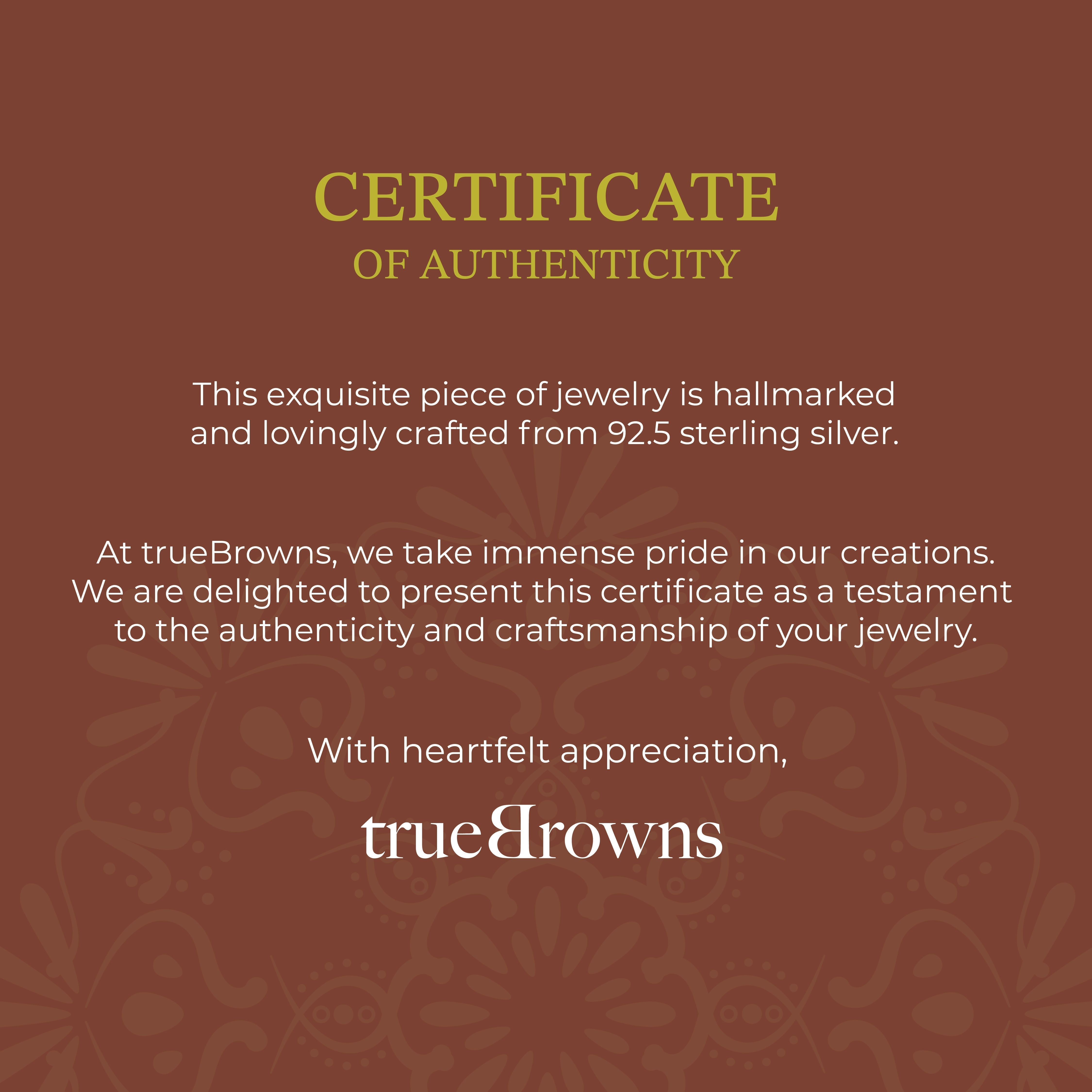 trueBrowns Men 925 Sterling Silver Precious Om Bracelet