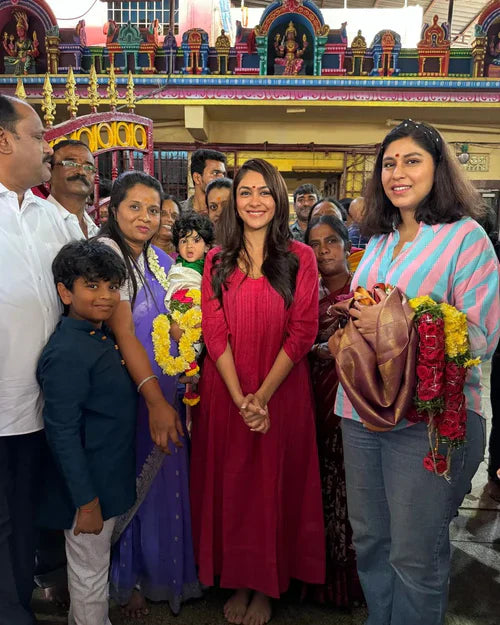 trueBrowns Carrot Cotton Dobby Kurta Pant Set