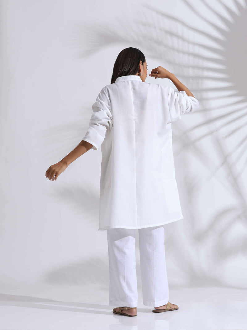 trueBrowns White Unisex Freesize Holi Kurta