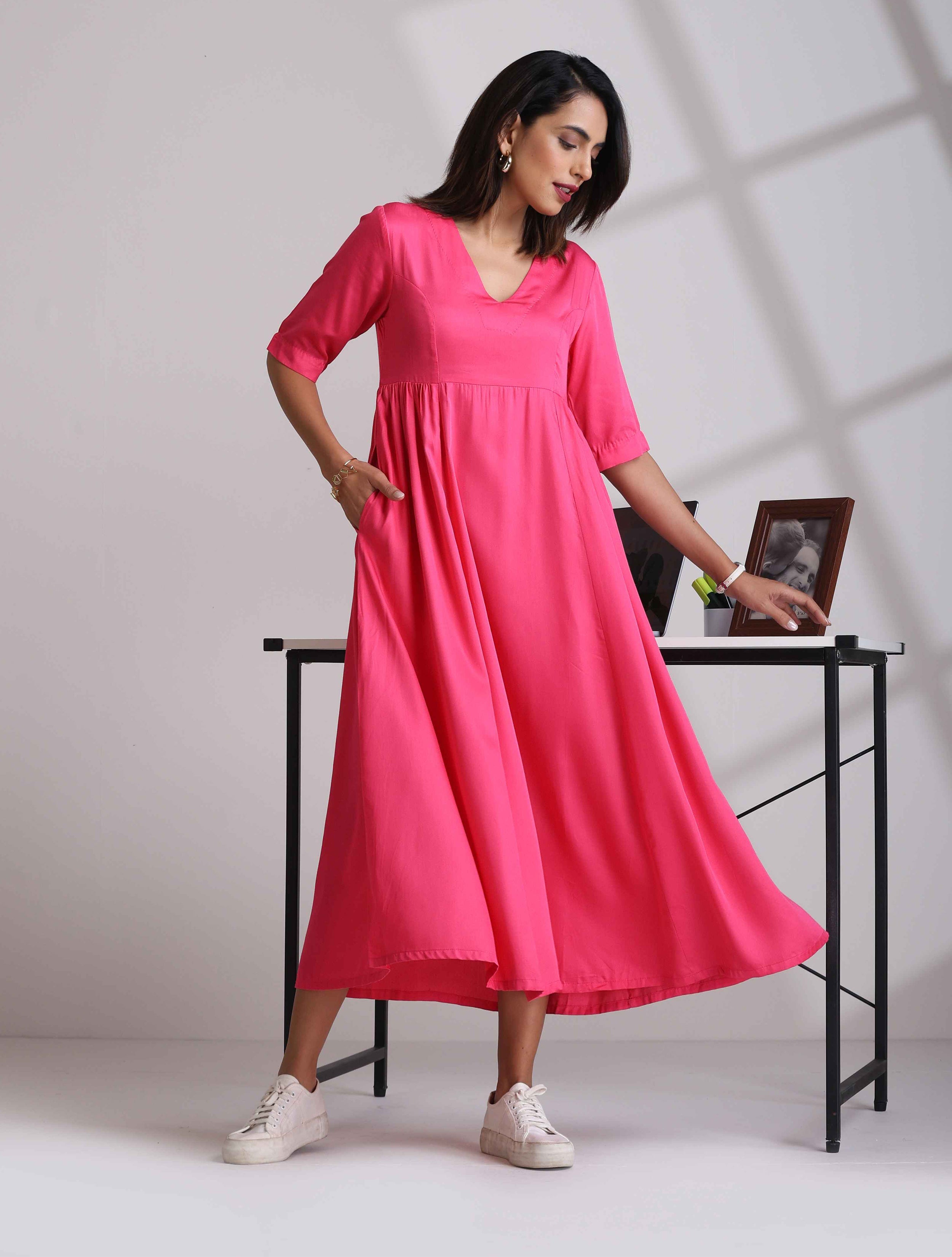 trueBrowns Modal Pink Dress