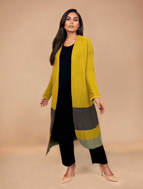 trueBrowns Mustard Woollen Cape