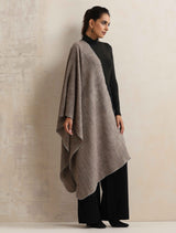 trueBrowns Grey Check Woollen Stole