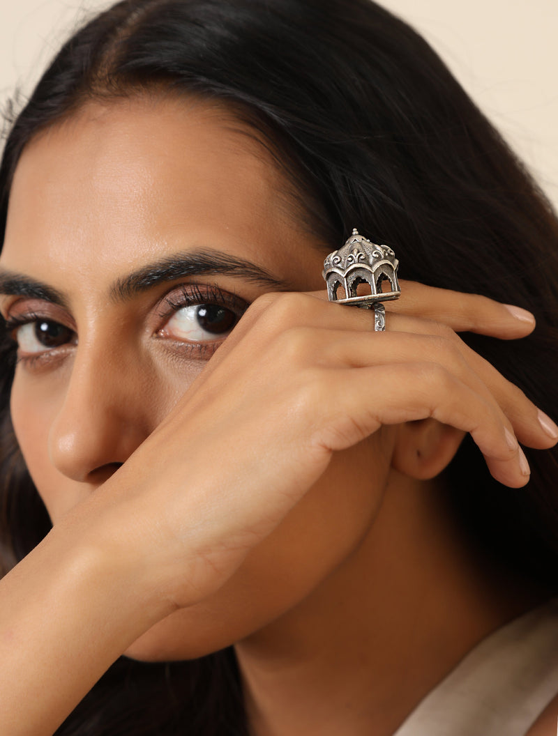 trueBrowns Silver Carousel Ring