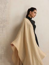 trueBrowns Beige Woollen Stole