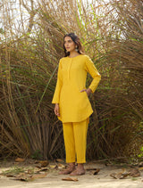 trueBrowns Mustard Cotton Co-ord Set