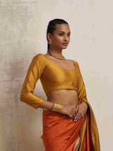 trueBrowns Gold Silk Blouse