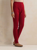 trueBrowns Maroon Woollen Leggings