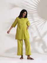trueBrowns Lime Slub Co-ord Set