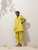 trueBrowns Lime Cotton Linen Co-Ord Set