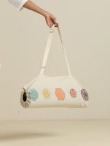trueBrowns Off White Yoga Bag