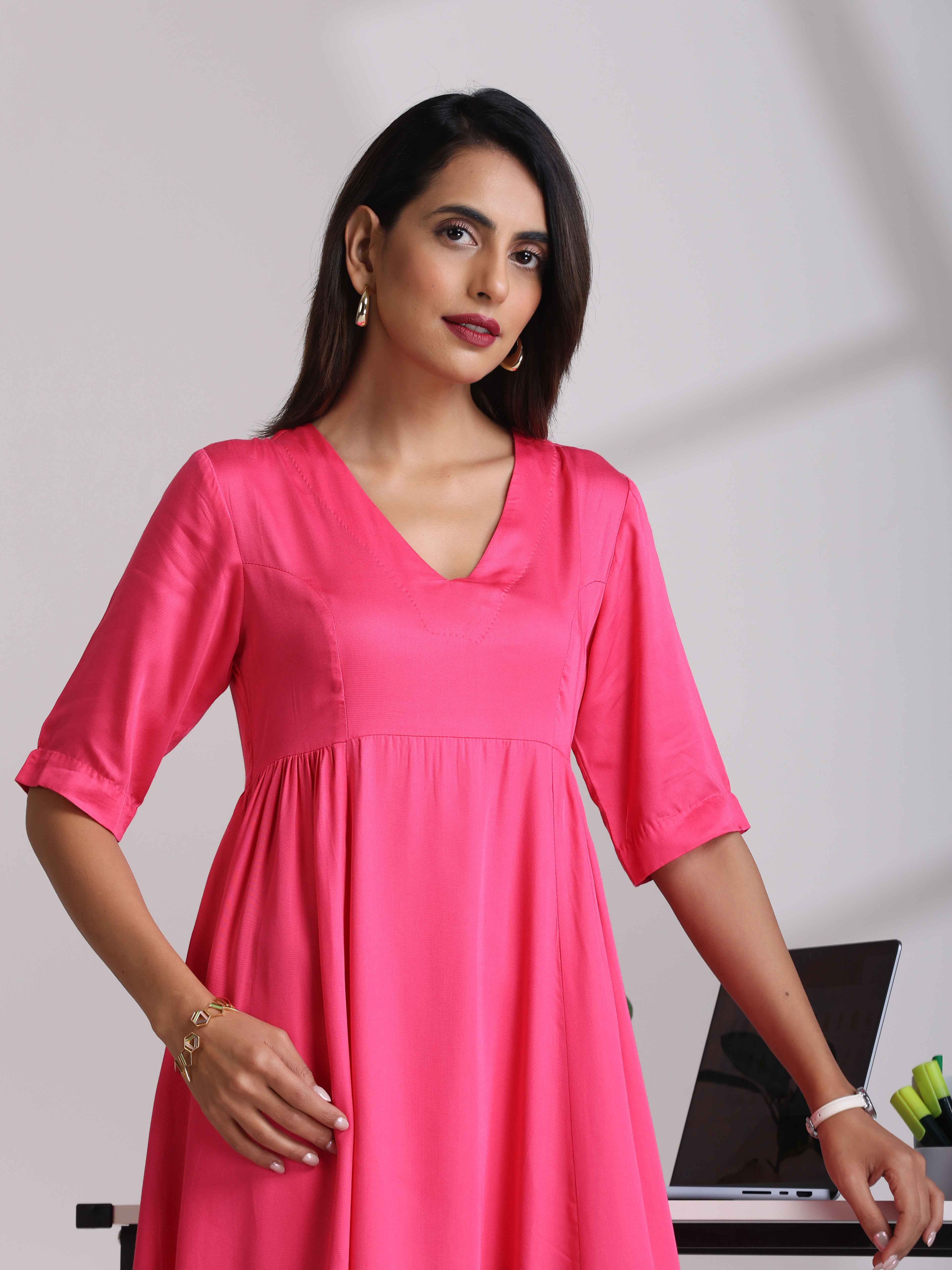 trueBrowns Modal Pink Dress