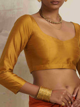 trueBrowns Gold Silk Blouse