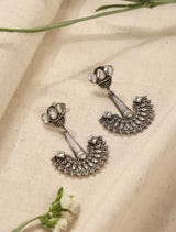 trueBrowns Silver ChandBaali Earrings