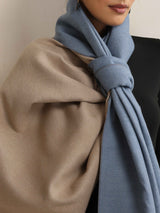 trueBrowns Blue Reversible Woollen Stole