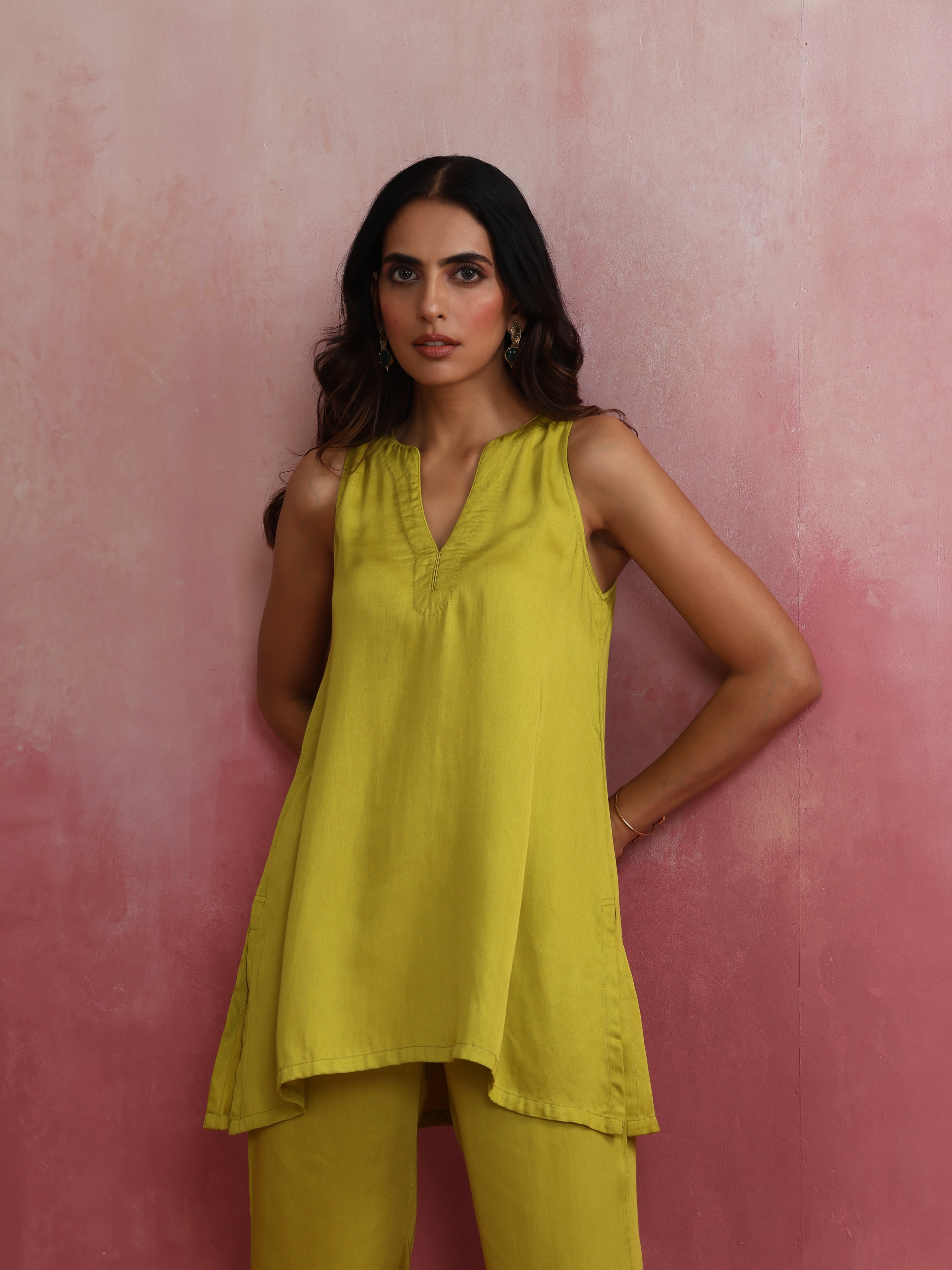 trueBrowns Lime Green Short Co-ord set