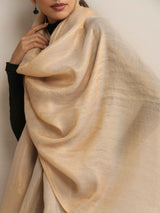 trueBrowns Beige Woollen Stole