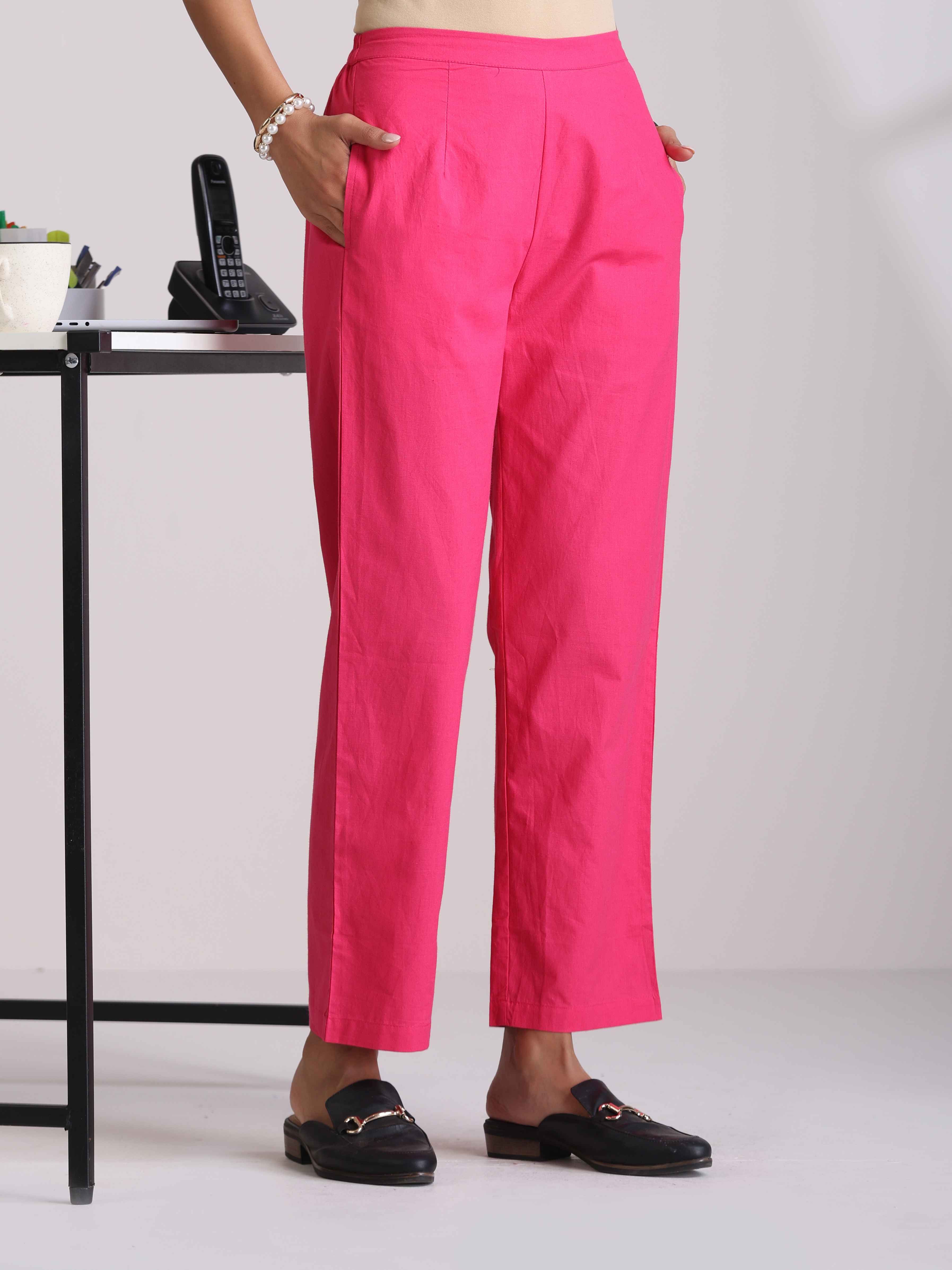 trueBrowns Pink Cotton Co-ord set