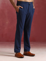 trueBrowns Men's Navy Cotton Co-ord set