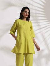 trueBrowns Lime Slub Co-ord Set