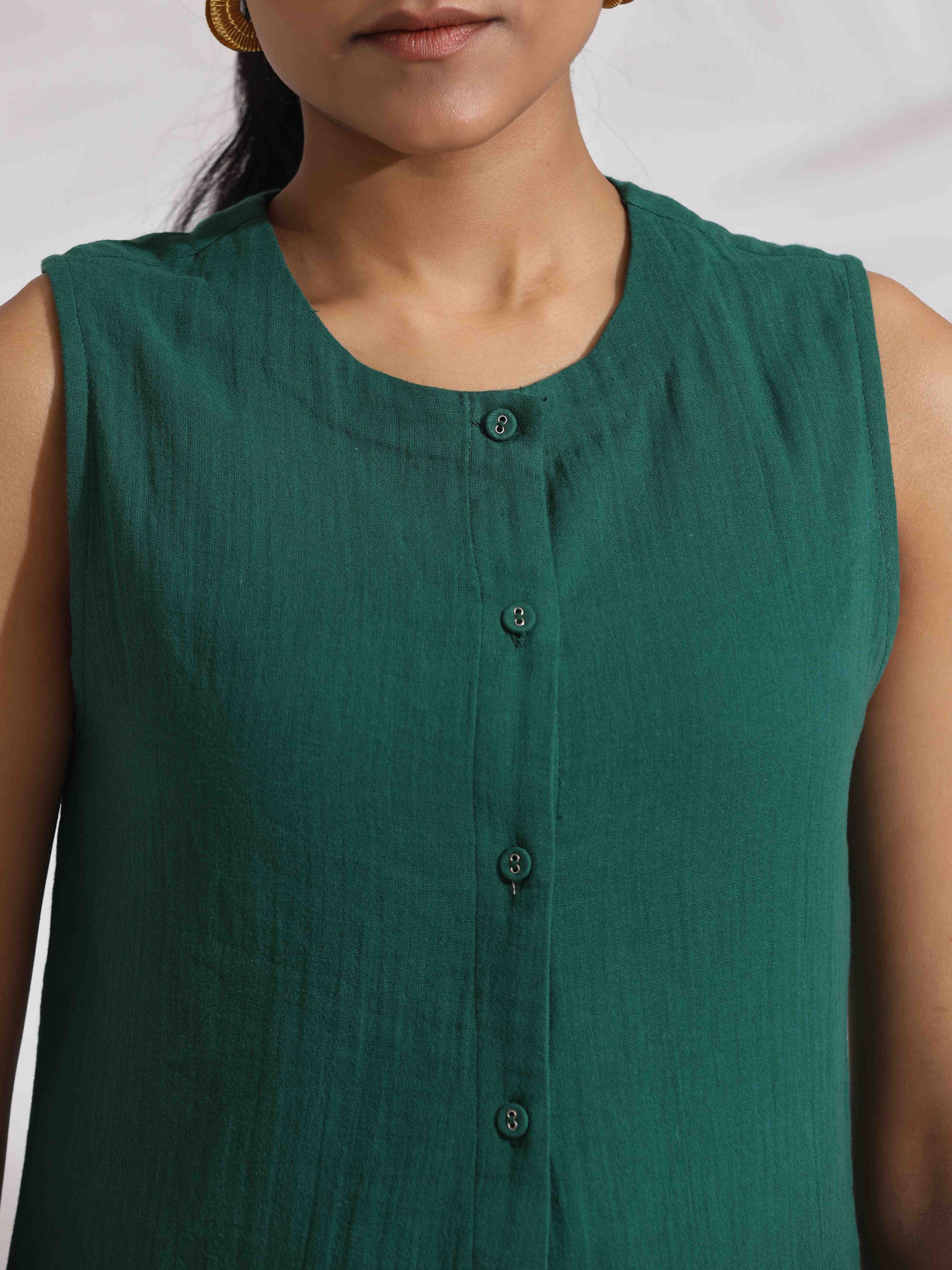 trueBrowns Green Cotton Co-ord Set