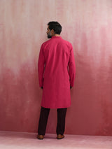 trueBrowns Men's Pink Kurta