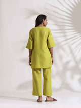 trueBrowns Lime Slub Co-ord Set