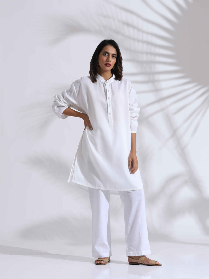 trueBrowns White Unisex Freesize Holi Kurta