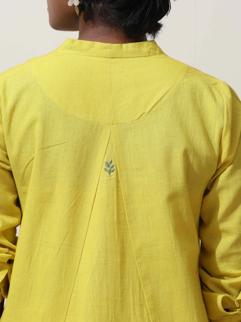 trueBrowns Lime Cotton Linen Co-Ord Set