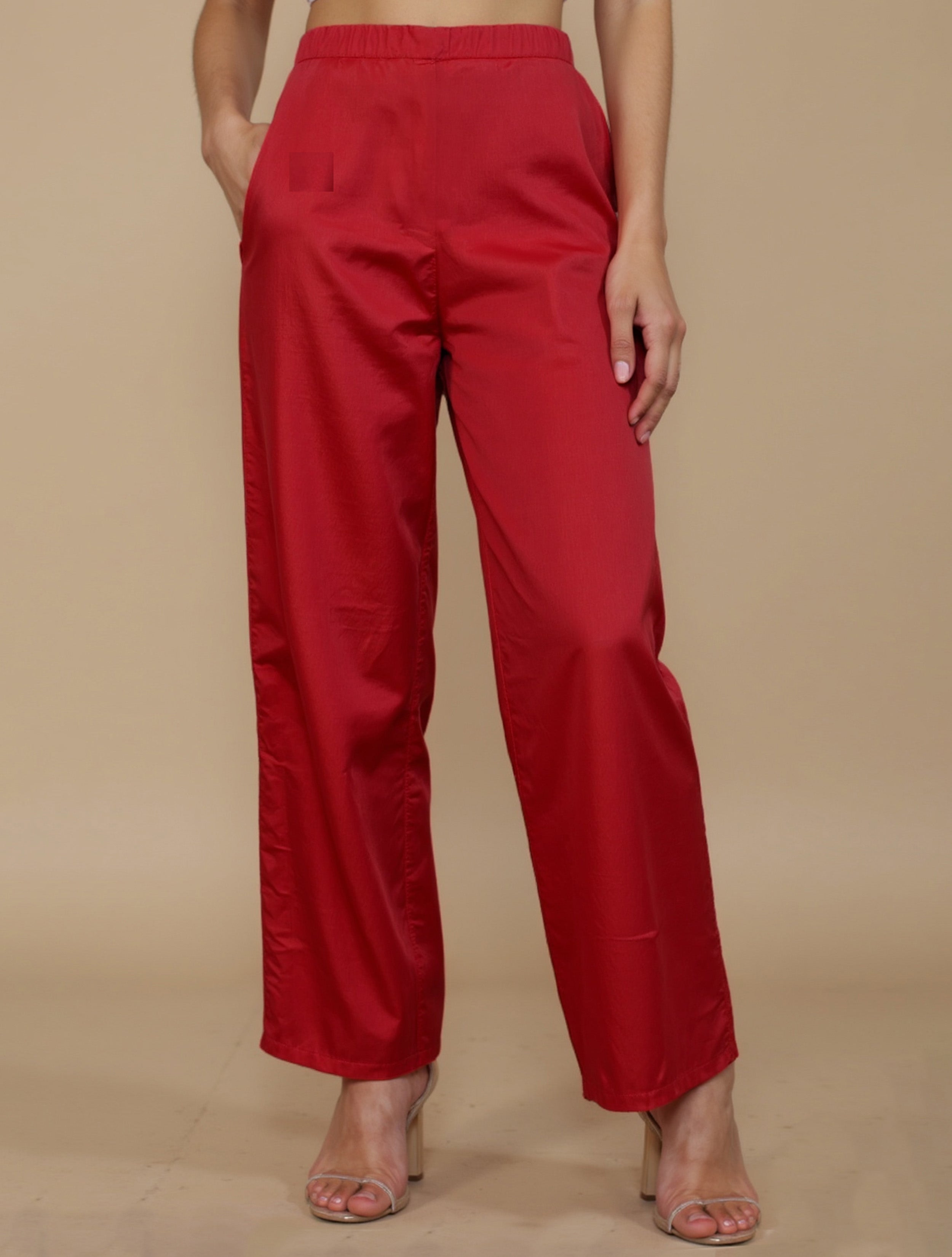 trueBrowns Pink Floral V-Neck Emb Straight Kurta Pant Dupatta Set