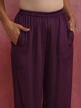 trueBrowns Purple Modal Co-ord Set