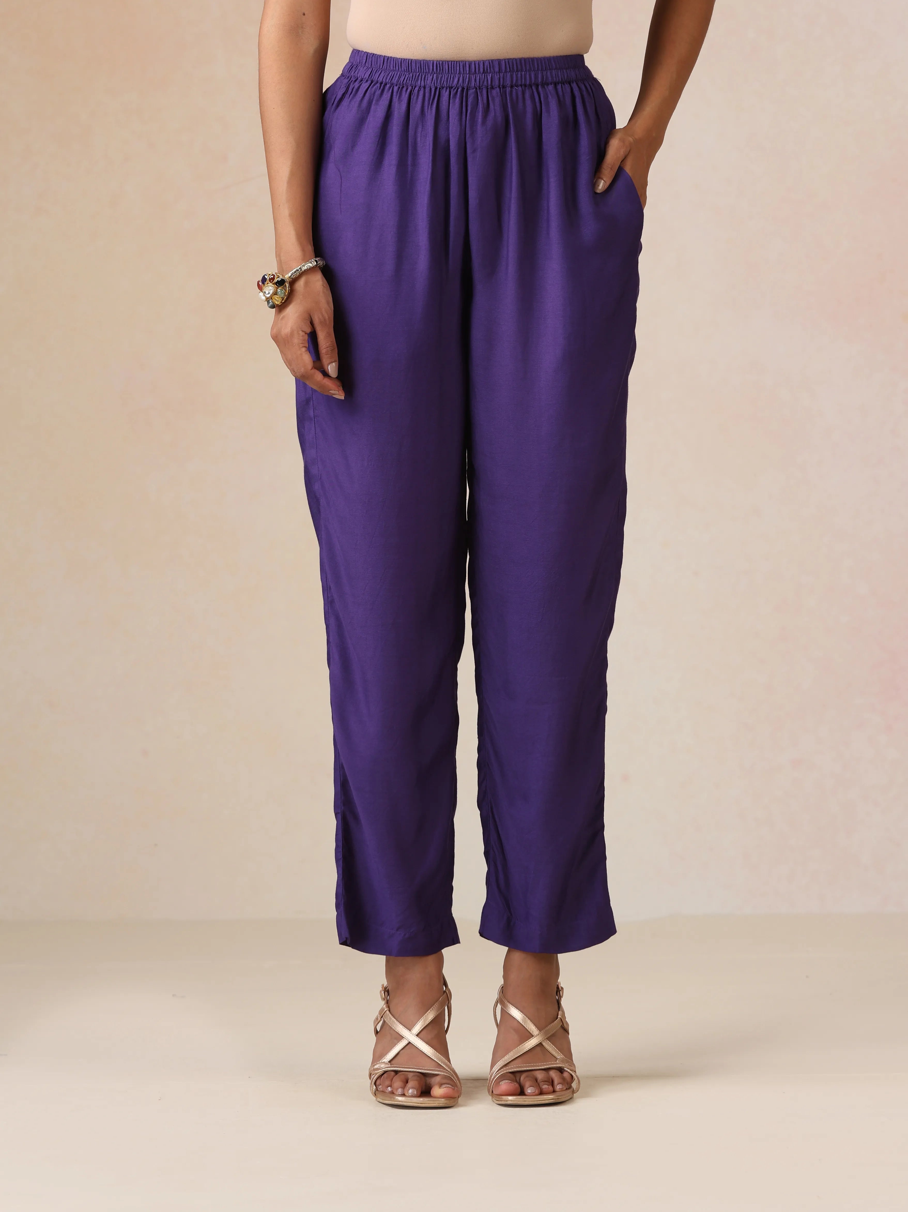 trueBrowns Mustard Gold Foil Print Muslin Silk Straight High-Slit Kurta Set