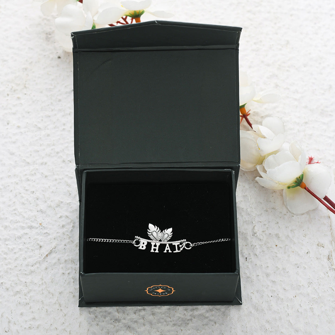 trueBrowns 925 Sterling Silver Stunning BHAI Bracelet Rakhi