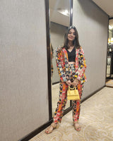 trueBrowns Cola Cotton Ikat Pant Suit Set