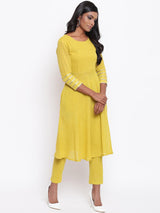 Pure Cotton Gota Sleeve Kurta Set - trueBrowns