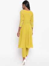 Pure Cotton Gota Sleeve Kurta Set - trueBrowns