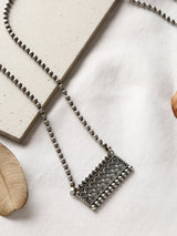 Silver-Plated Long Necklace