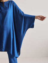 Ink Blue Oversized Round Co-Ord Set