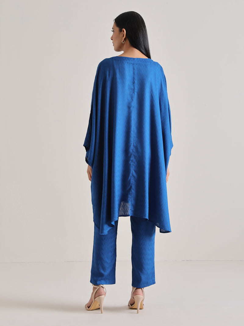 Ink Blue Oversized Round Co-Ord Set