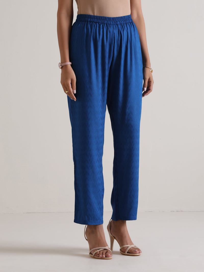 Ink Blue Oversized Round Co-Ord Set