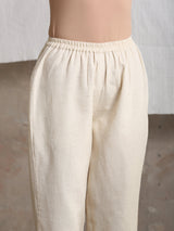Beige Pure Cotton Pant - trueBrowns